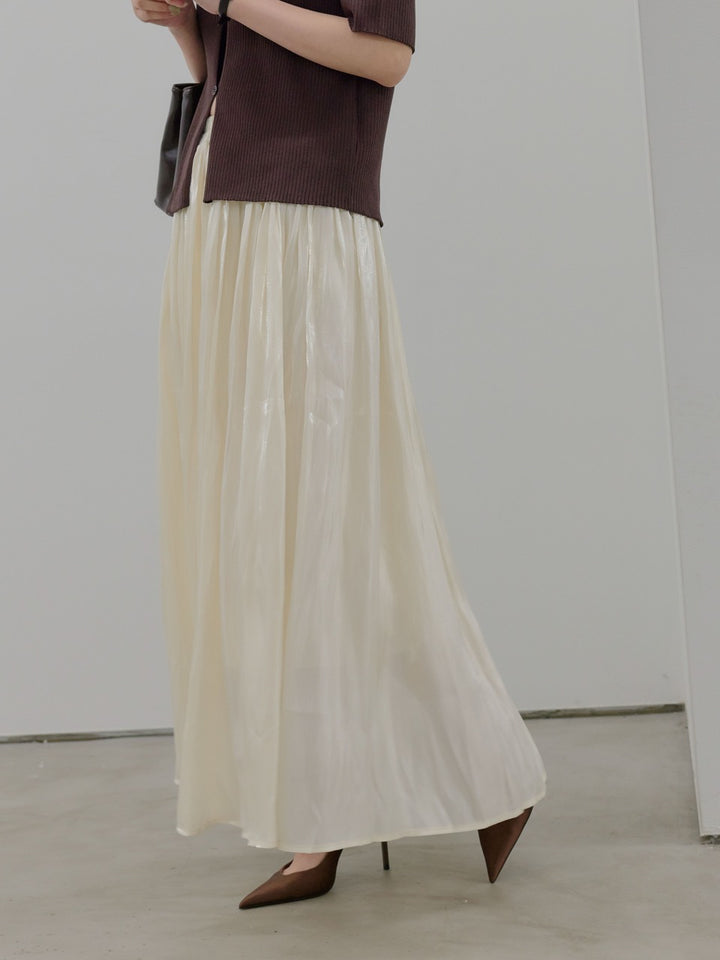 ワッシャープリーツグロッシースカート