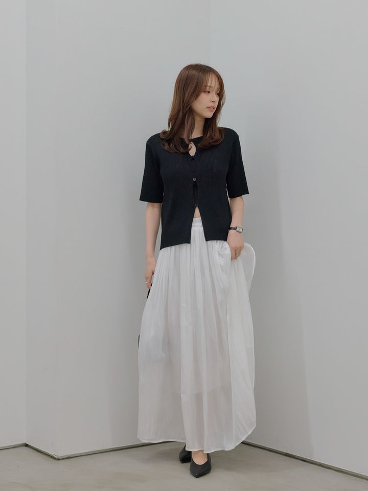 ワッシャープリーツグロッシースカート