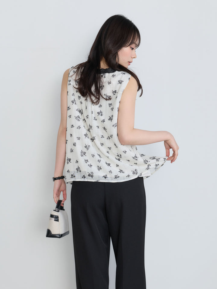 センタープレスベーシックストレートパンツ