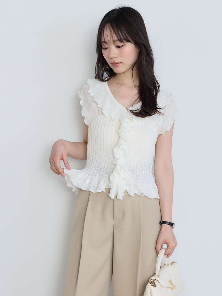 センタープレスベーシックストレートパンツ