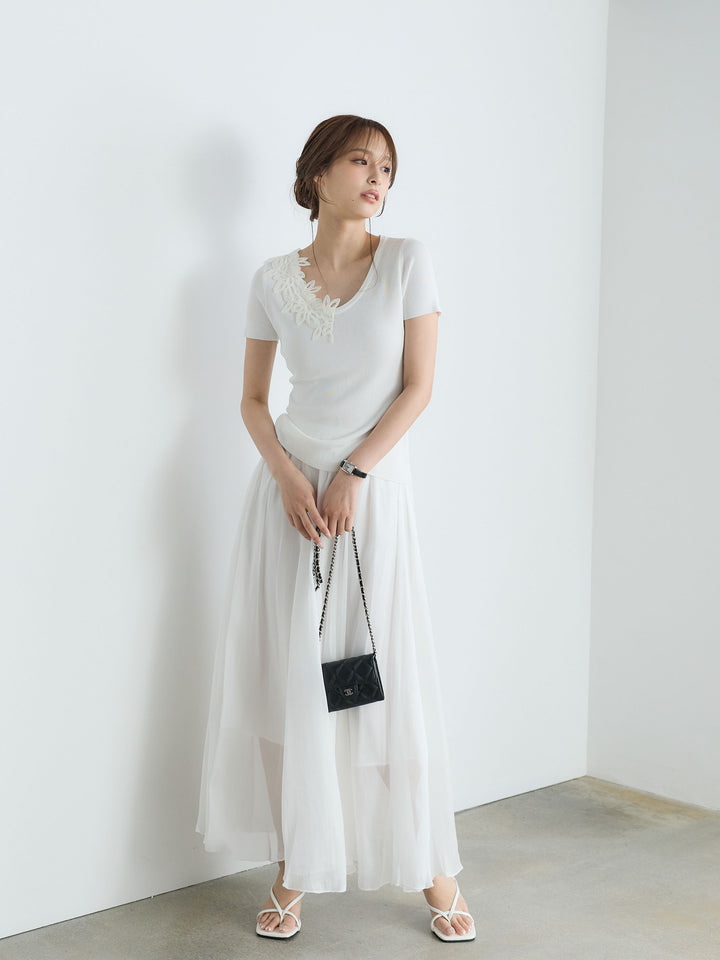 【Luxe Series】シャイニーシワプリーツスカート