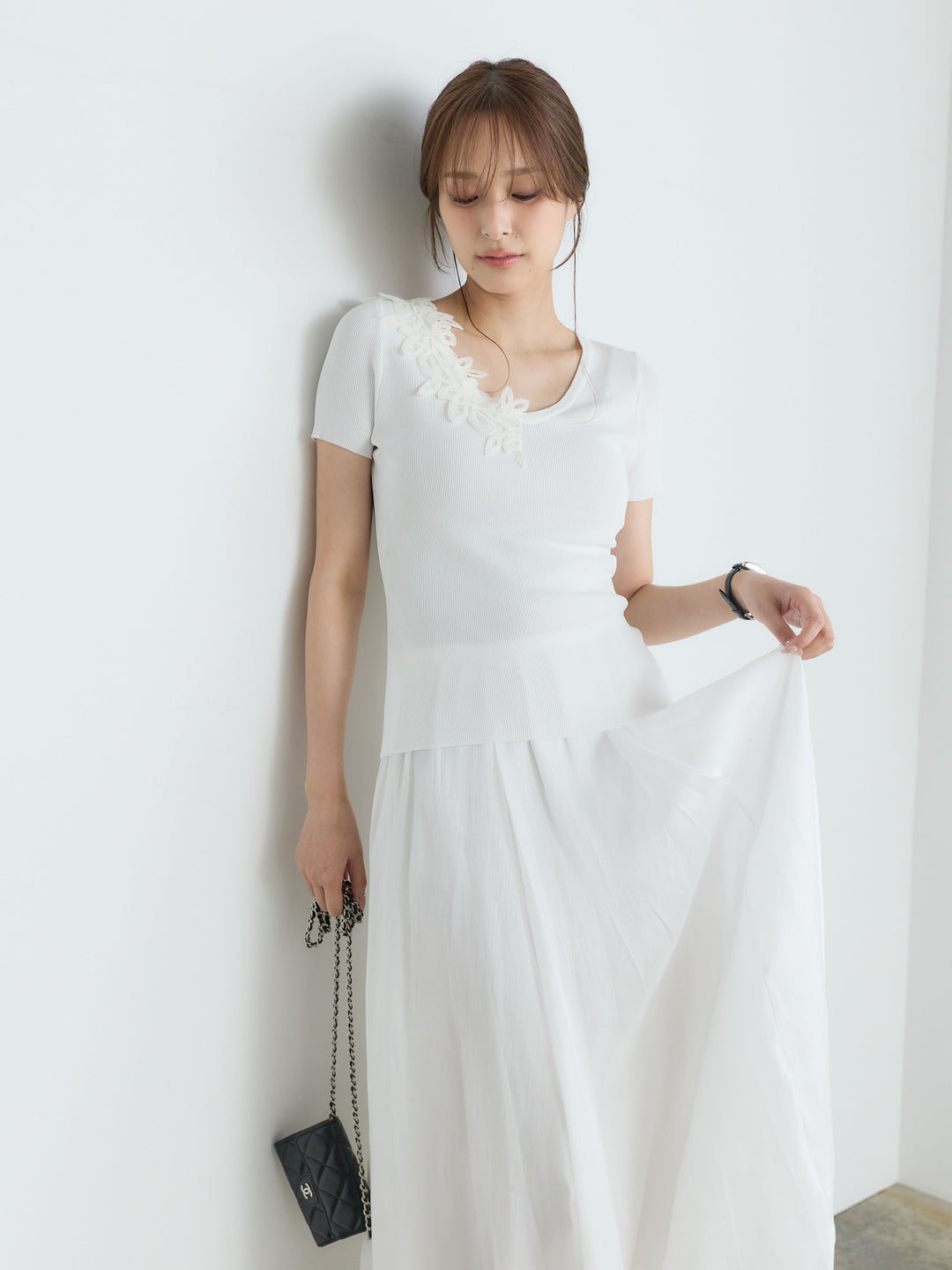 【Luxe Series】シャイニーシワプリーツスカート