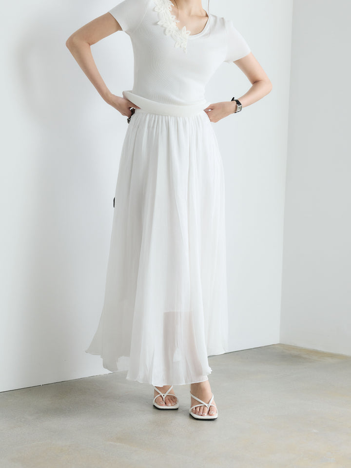 【Luxe Series】シャイニーシワプリーツスカート