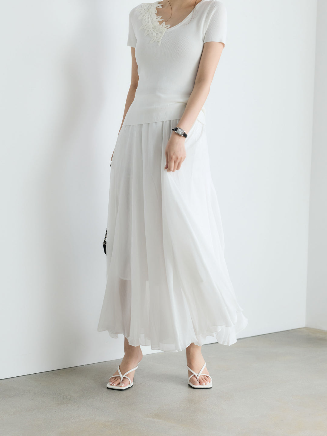 【Luxe Series】シャイニーシワプリーツスカート