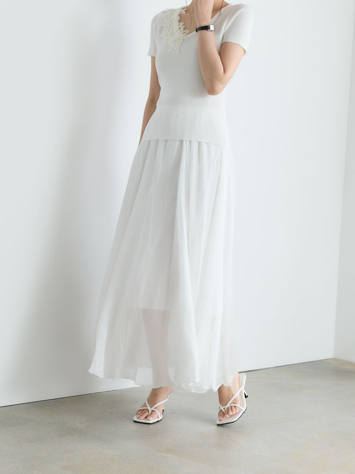 【Luxe Series】シャイニーシワプリーツスカート
