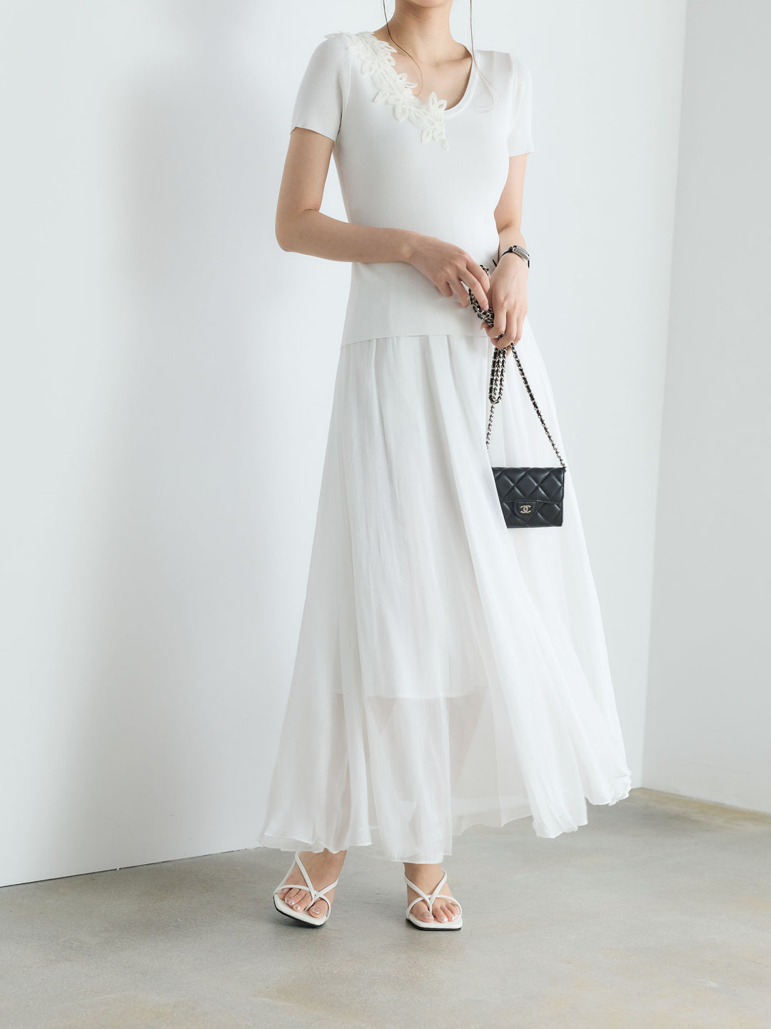 【Luxe Series】シャイニーシワプリーツスカート