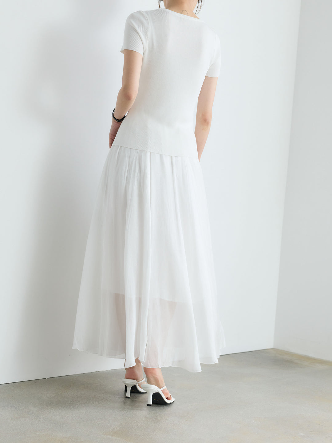 【Luxe Series】シャイニーシワプリーツスカート