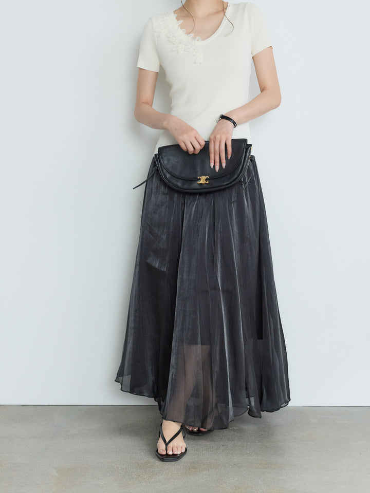【Luxe Series】シャイニーシワプリーツスカート