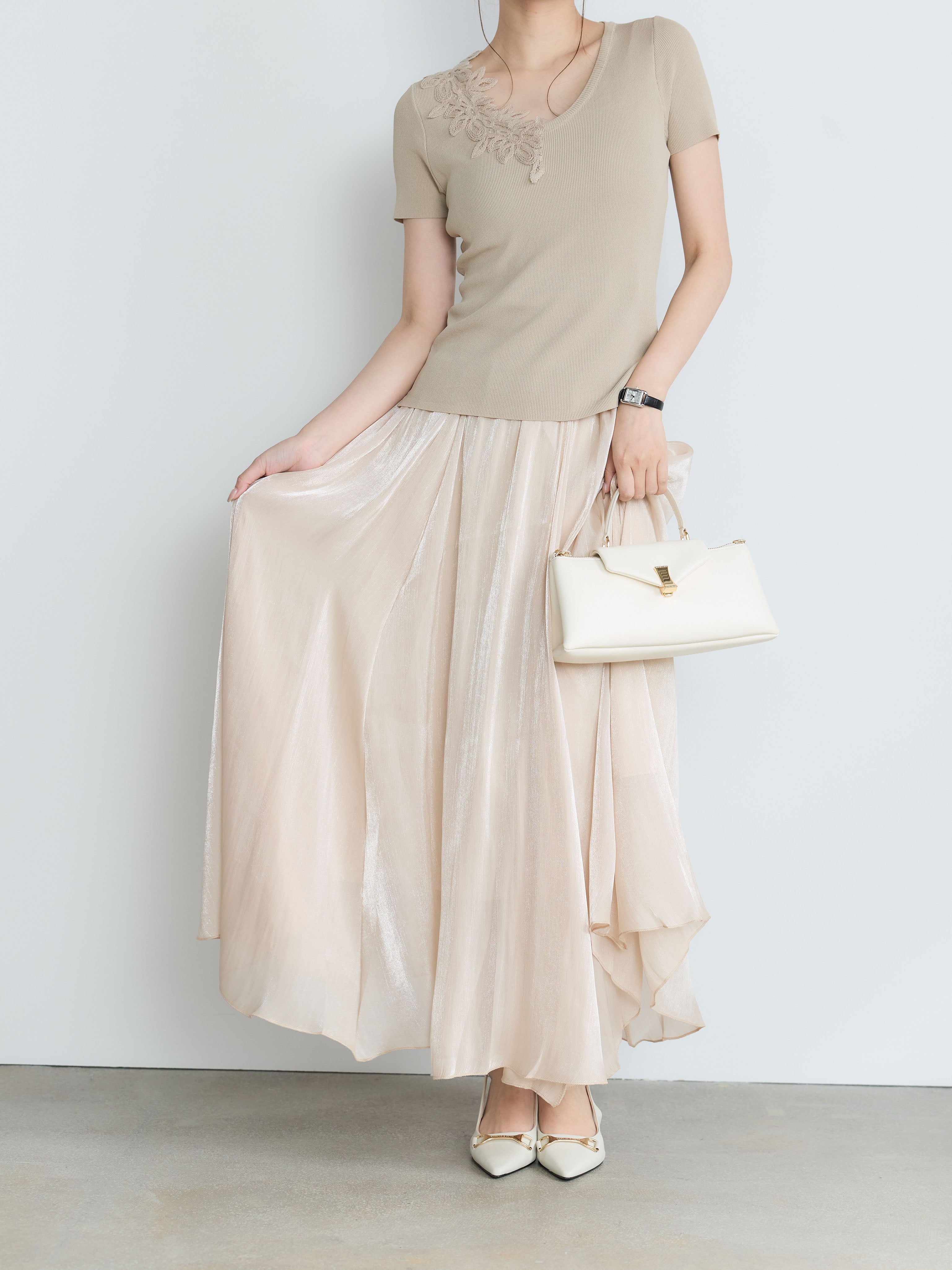 Luxe Series】シャイニーシワプリーツスカート – nairo