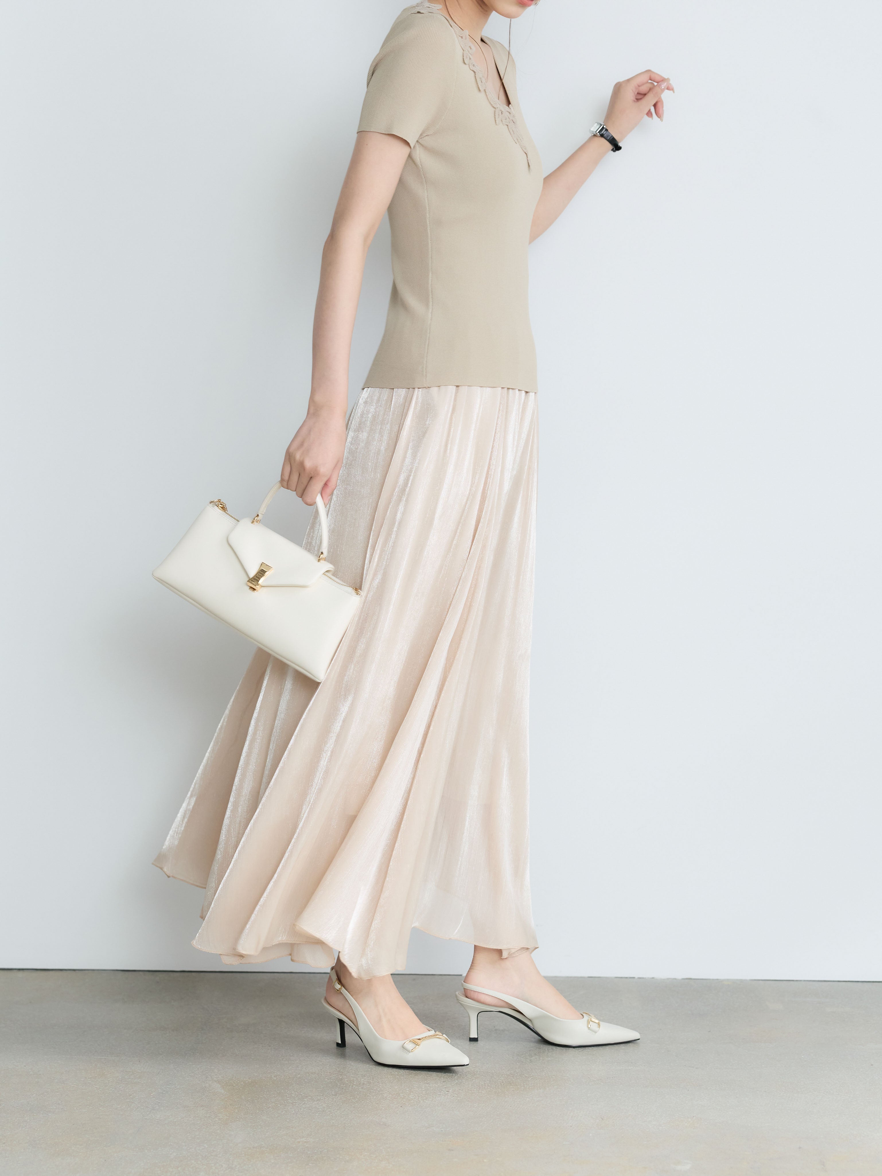 Luxe Series】シャイニーシワプリーツスカート – nairo