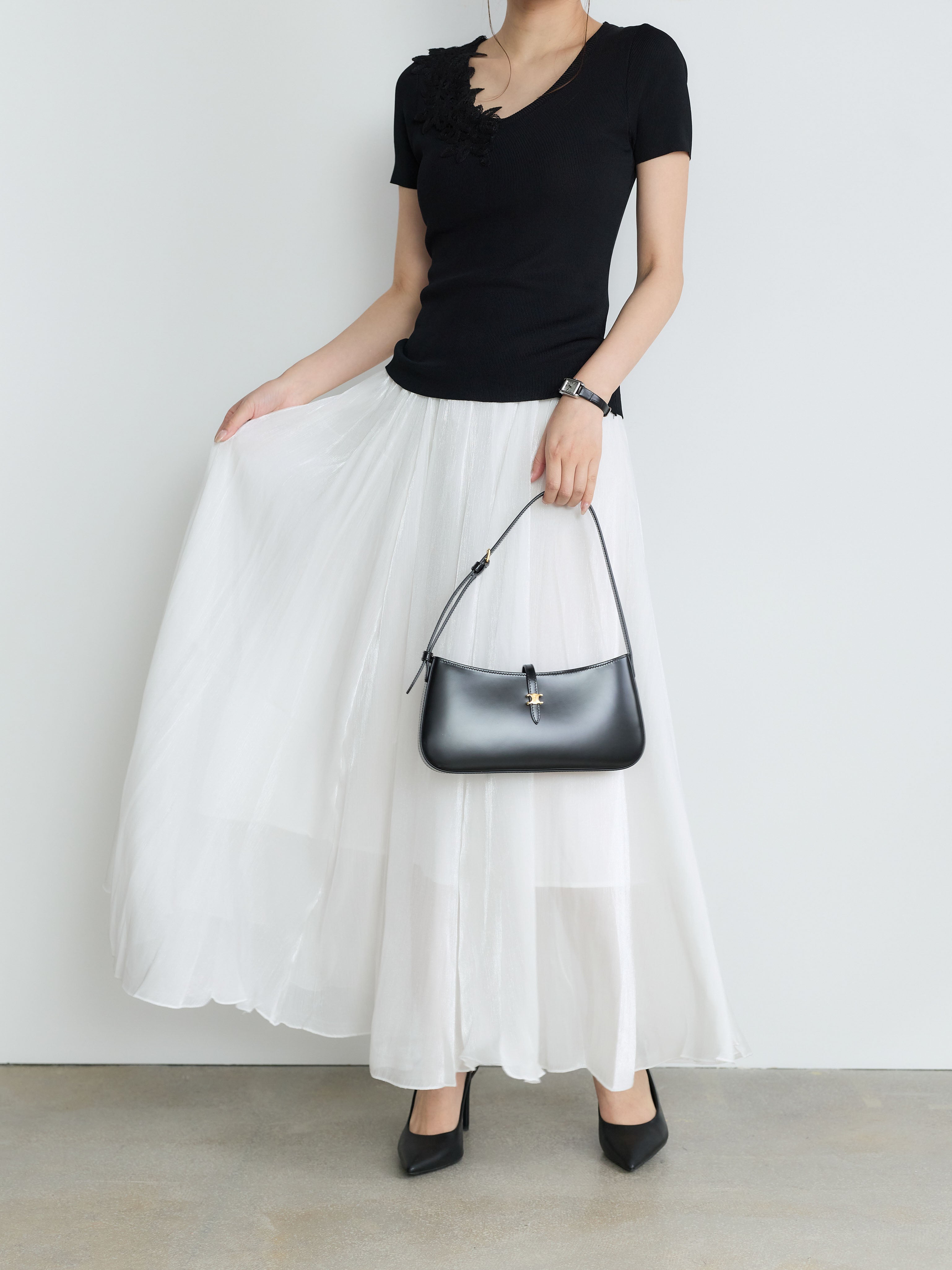 Luxe Series】シャイニーシワプリーツスカート – nairo