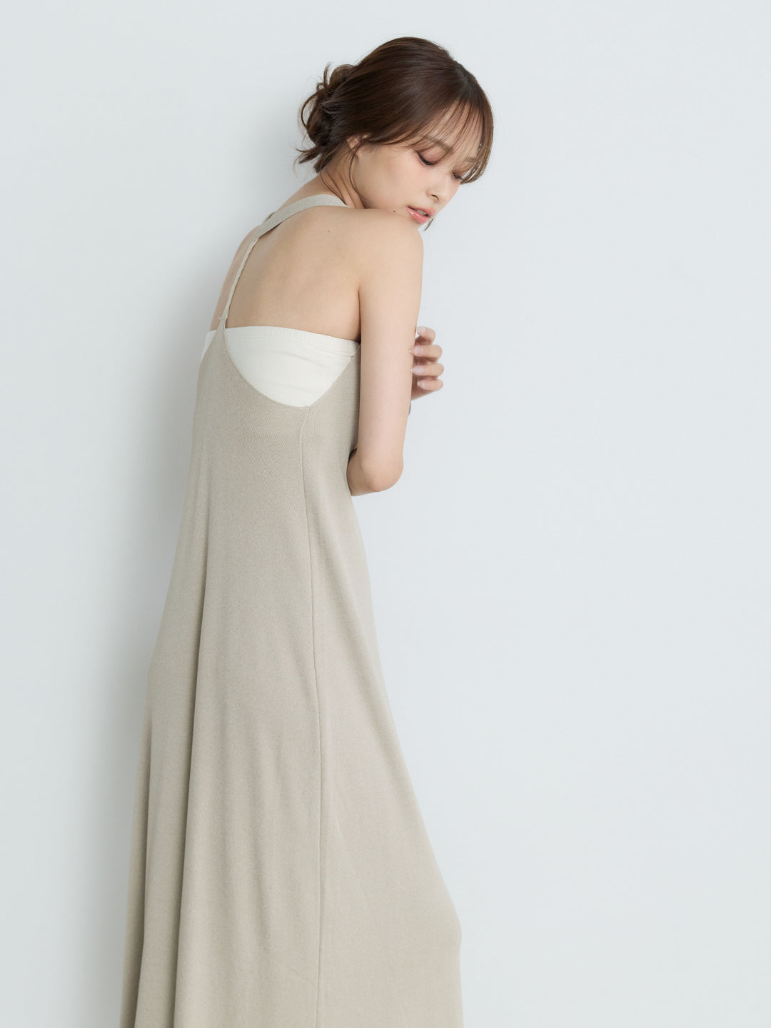 【Luxe Series】バックツイストサマーリブワンピース