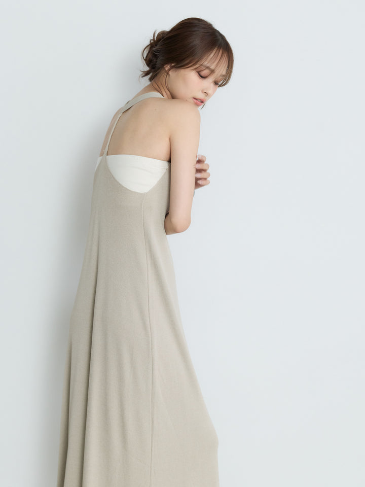 【Luxe Series】バックツイストサマーリブワンピース