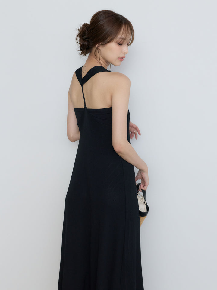 【Luxe Series】バックツイストサマーリブワンピース