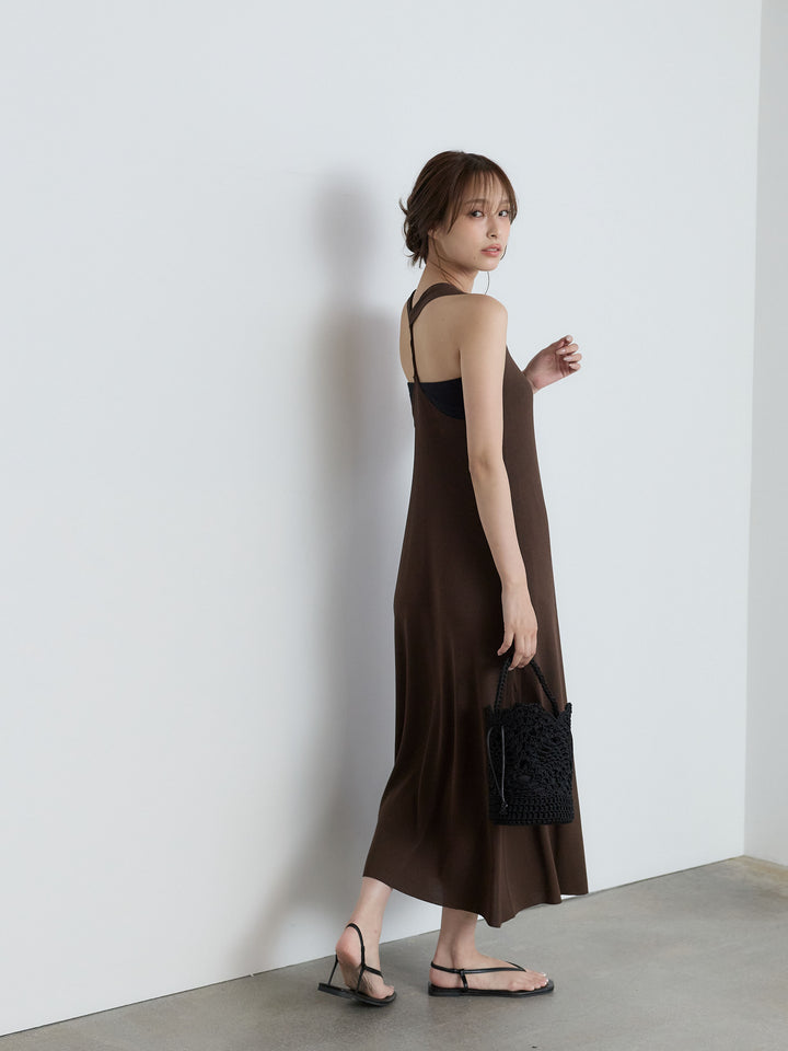 【Luxe Series】バックツイストサマーリブワンピース