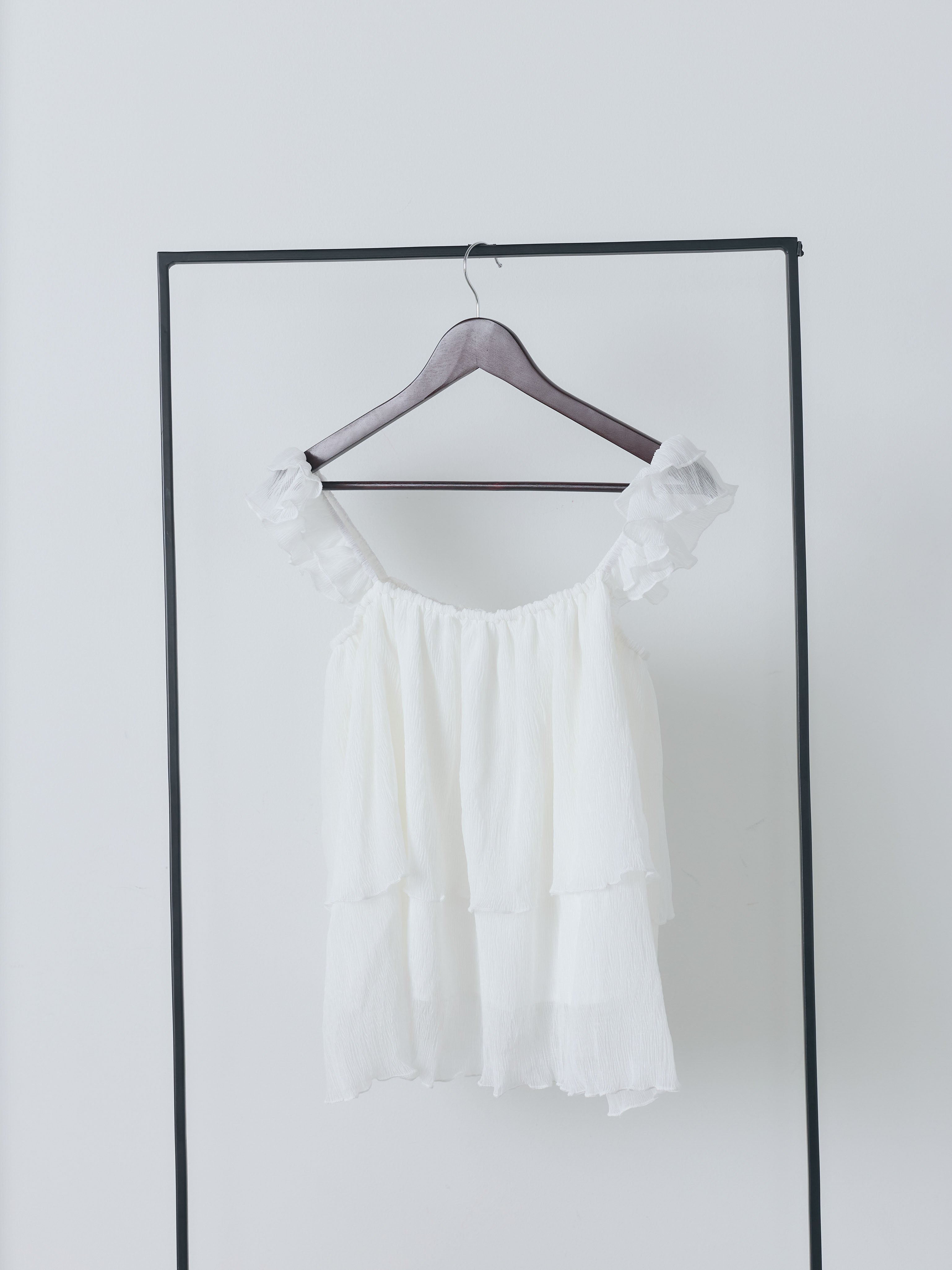 シアーフリルノースリーブトップス – nairo