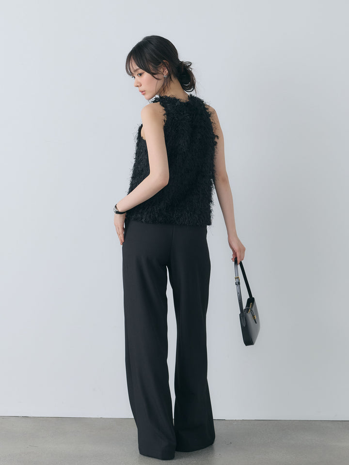 【SET】フェザーアメスリトップス+センタープレスベーシックストレートパンツ(2set)