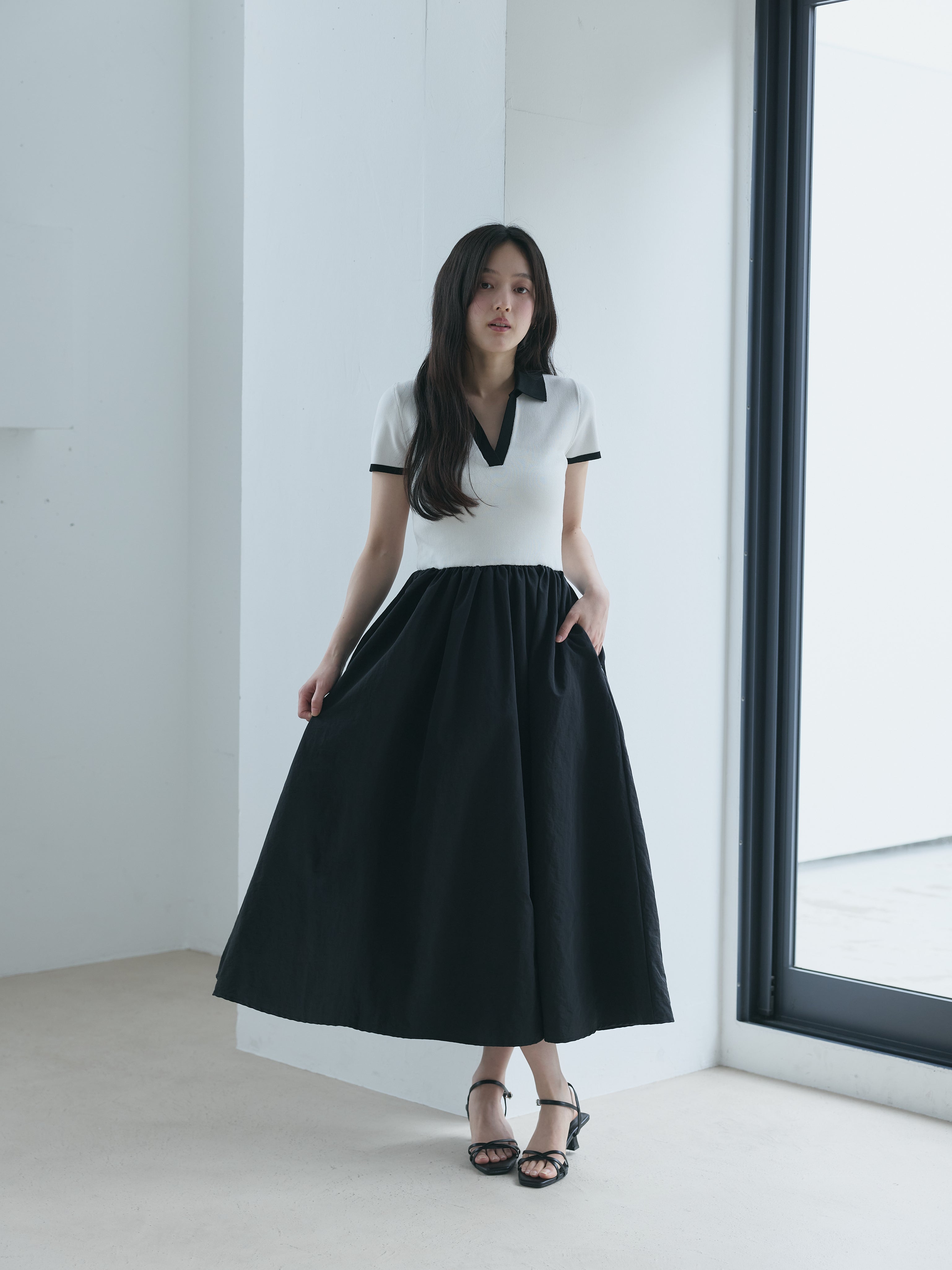 Essential】POLO docking half sleeve one piece – nairo