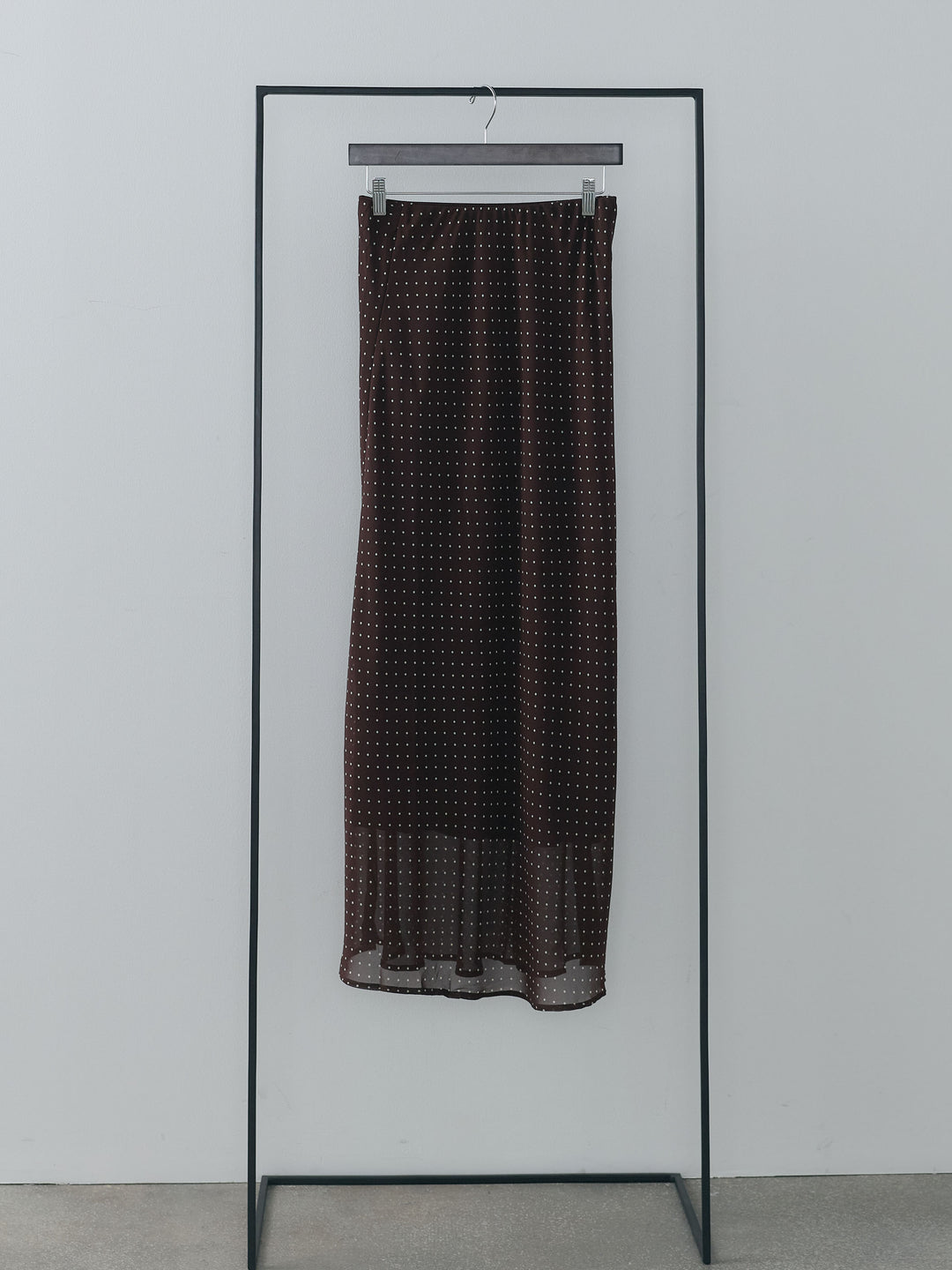 ドット柄シアーソフトAラインスカート