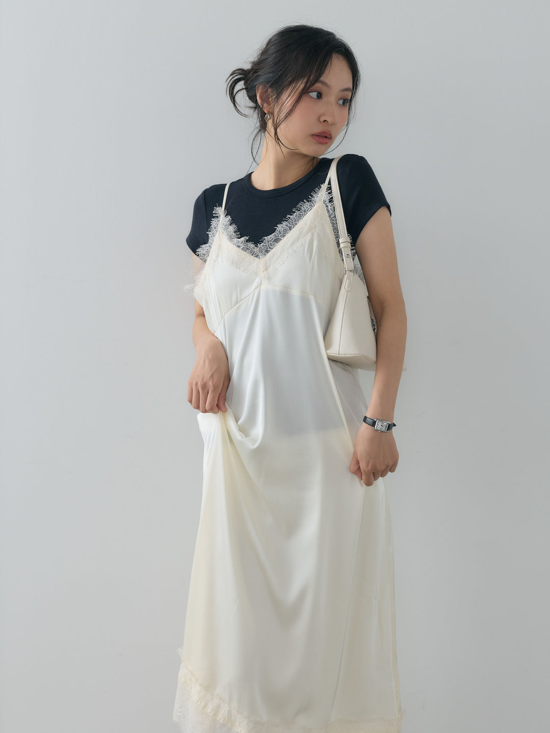 クルーネックフィットTシャツ