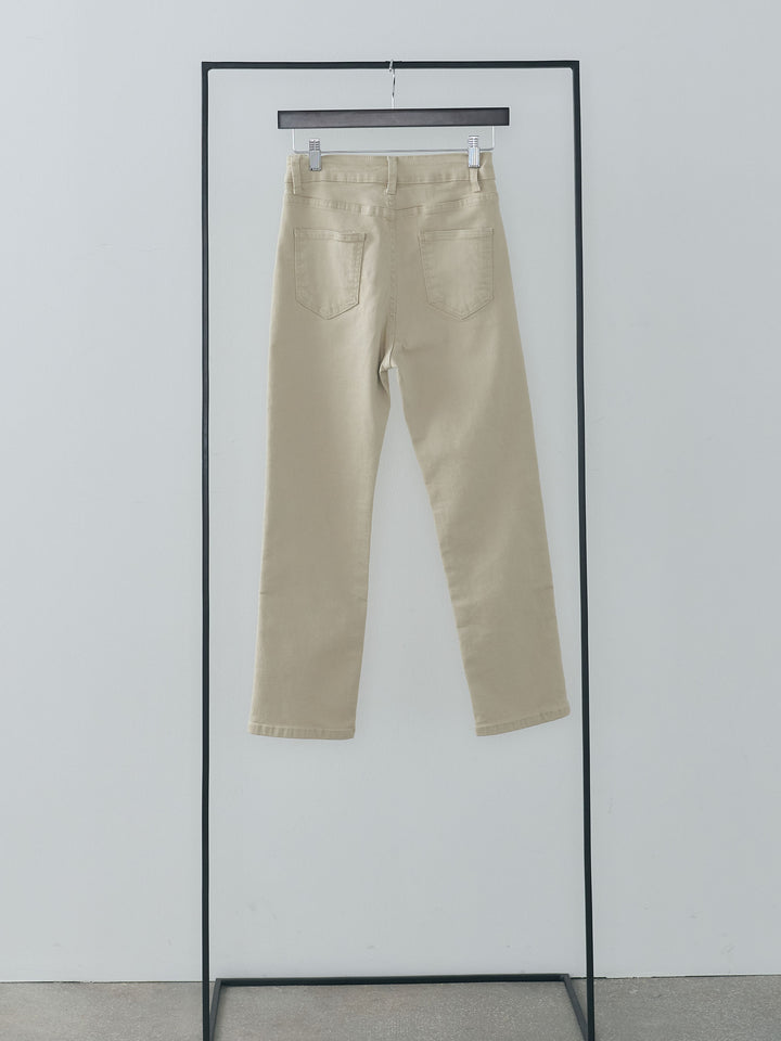 コットンストレッチスキニーアンクルパンツ