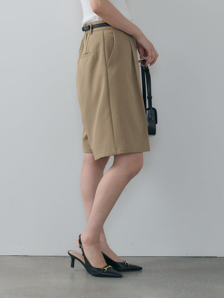 クレープデシンハーフパンツ