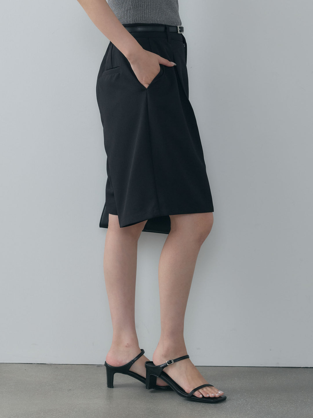 クレープデシンハーフパンツ