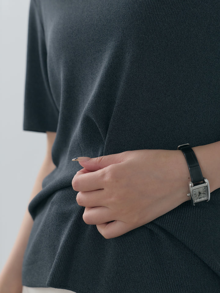 【SET】BASICドライタッチUネックトップス+BASICドライタッチUネックトップス(2set)