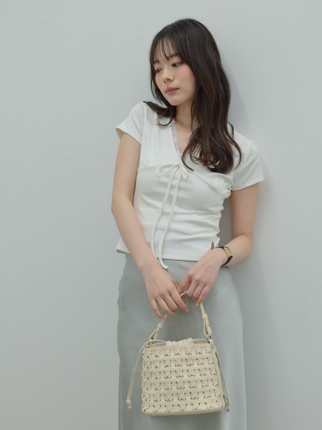 イントレチャートラウンドBAG(巾着付き)