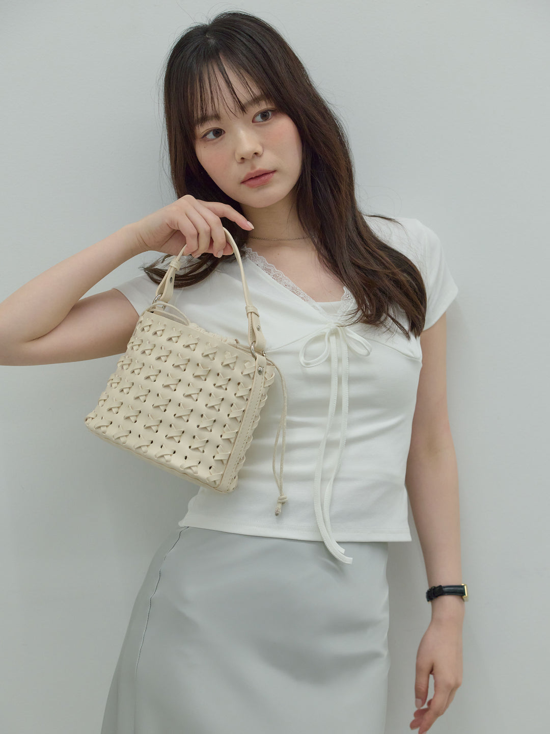 イントレチャートラウンドBAG(巾着付き)