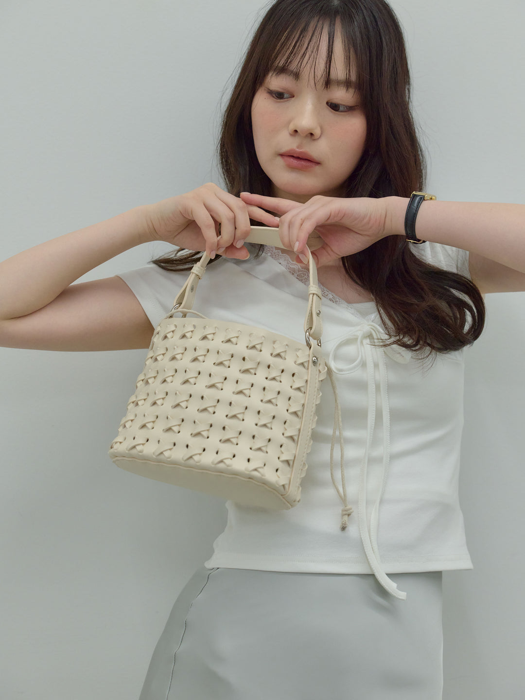 イントレチャートラウンドBAG(巾着付き)