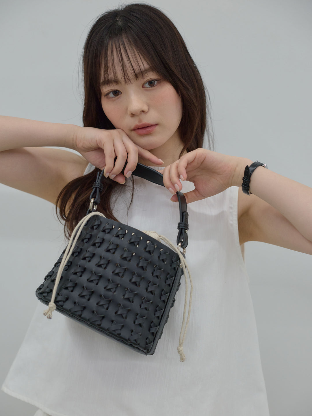 イントレチャートラウンドBAG(巾着付き)