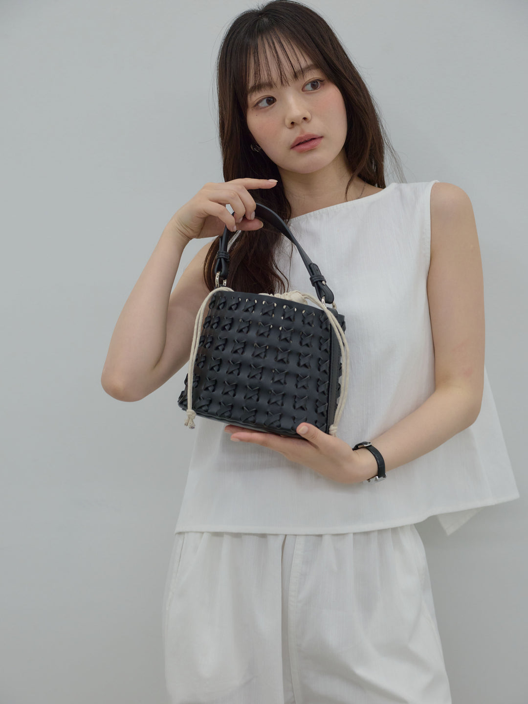 イントレチャートラウンドBAG(巾着付き)