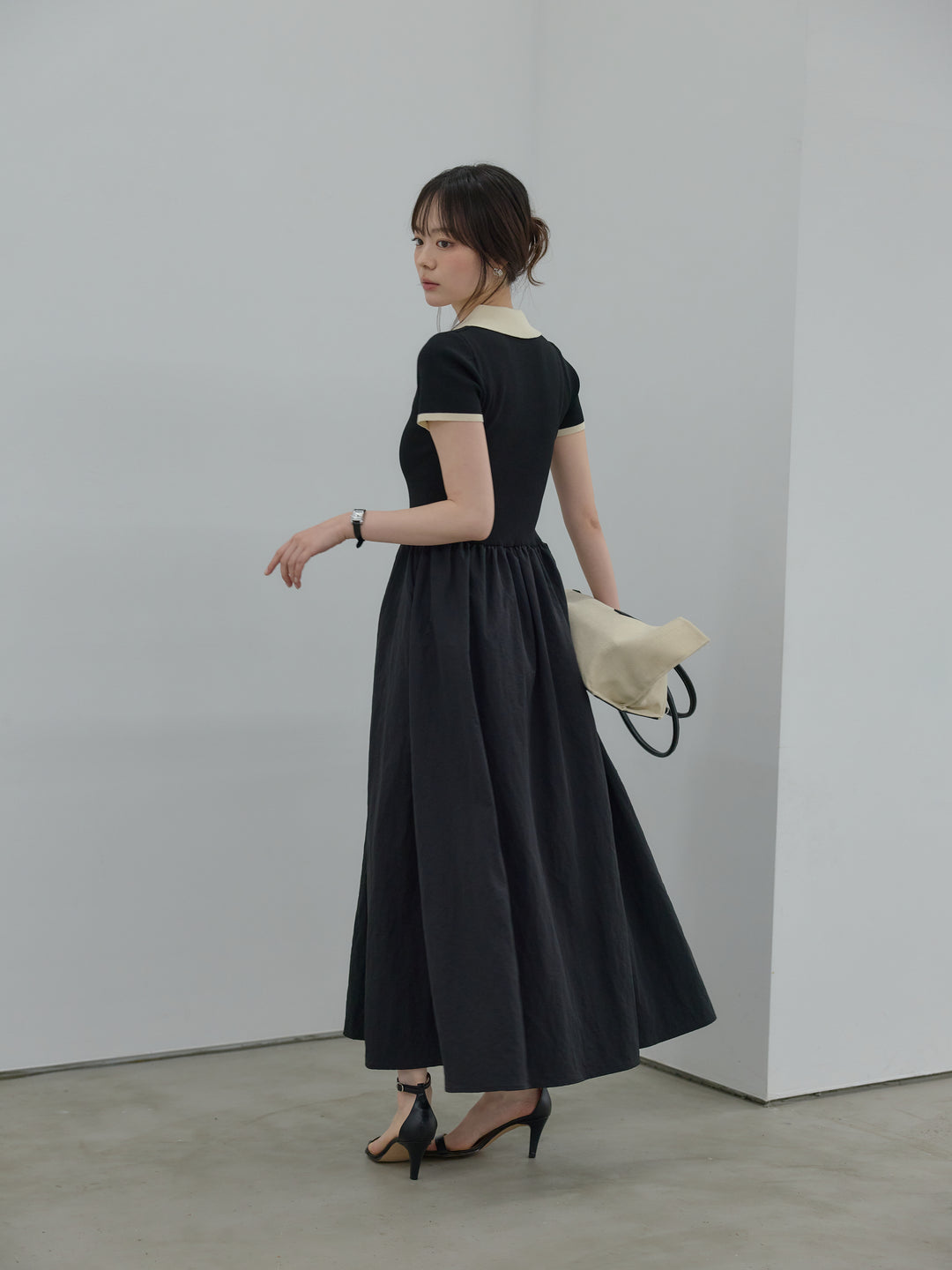 【Essential】POLO docking half sleeve one piece