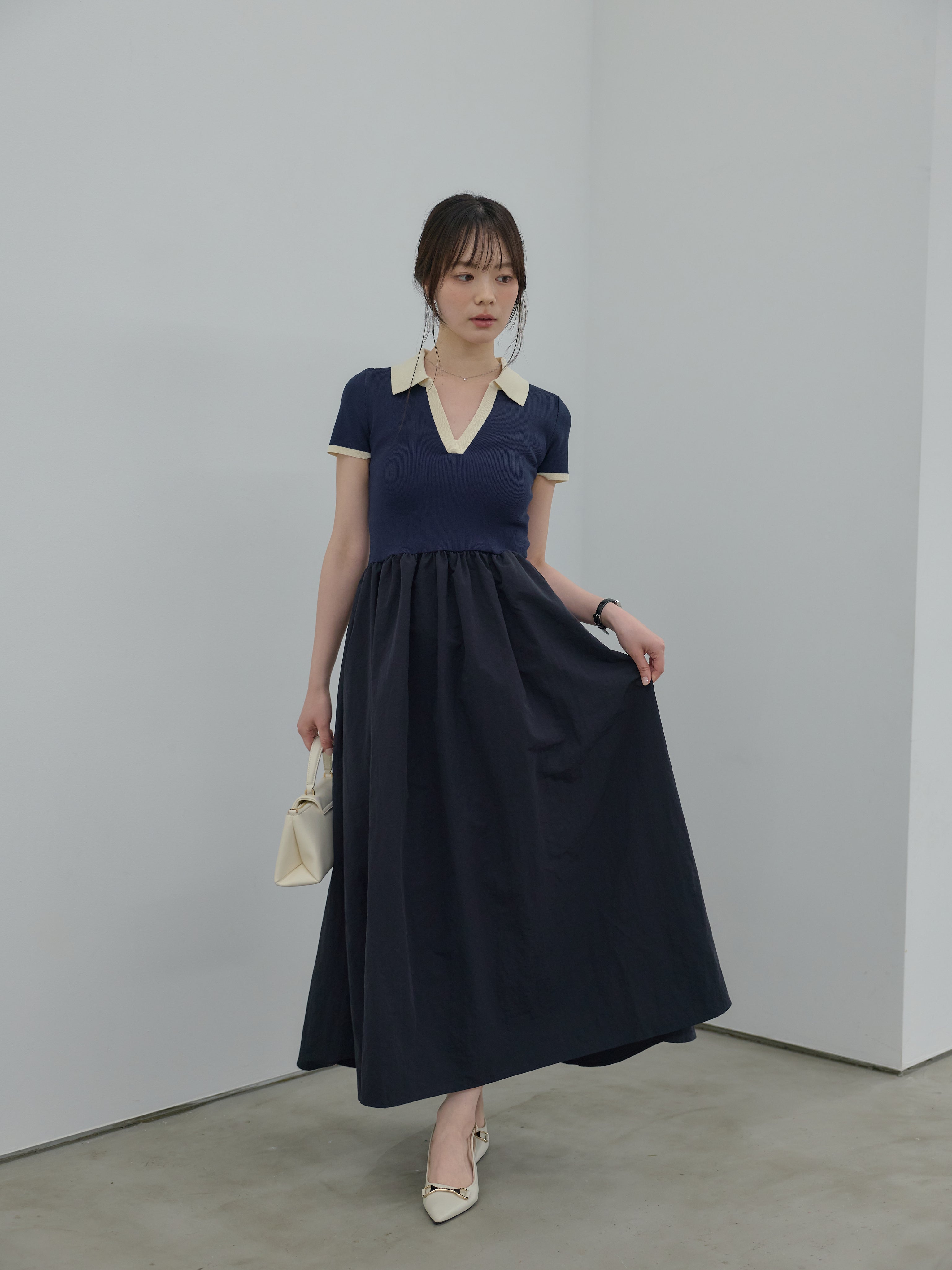 Essential】POLO docking half sleeve one piece – nairo