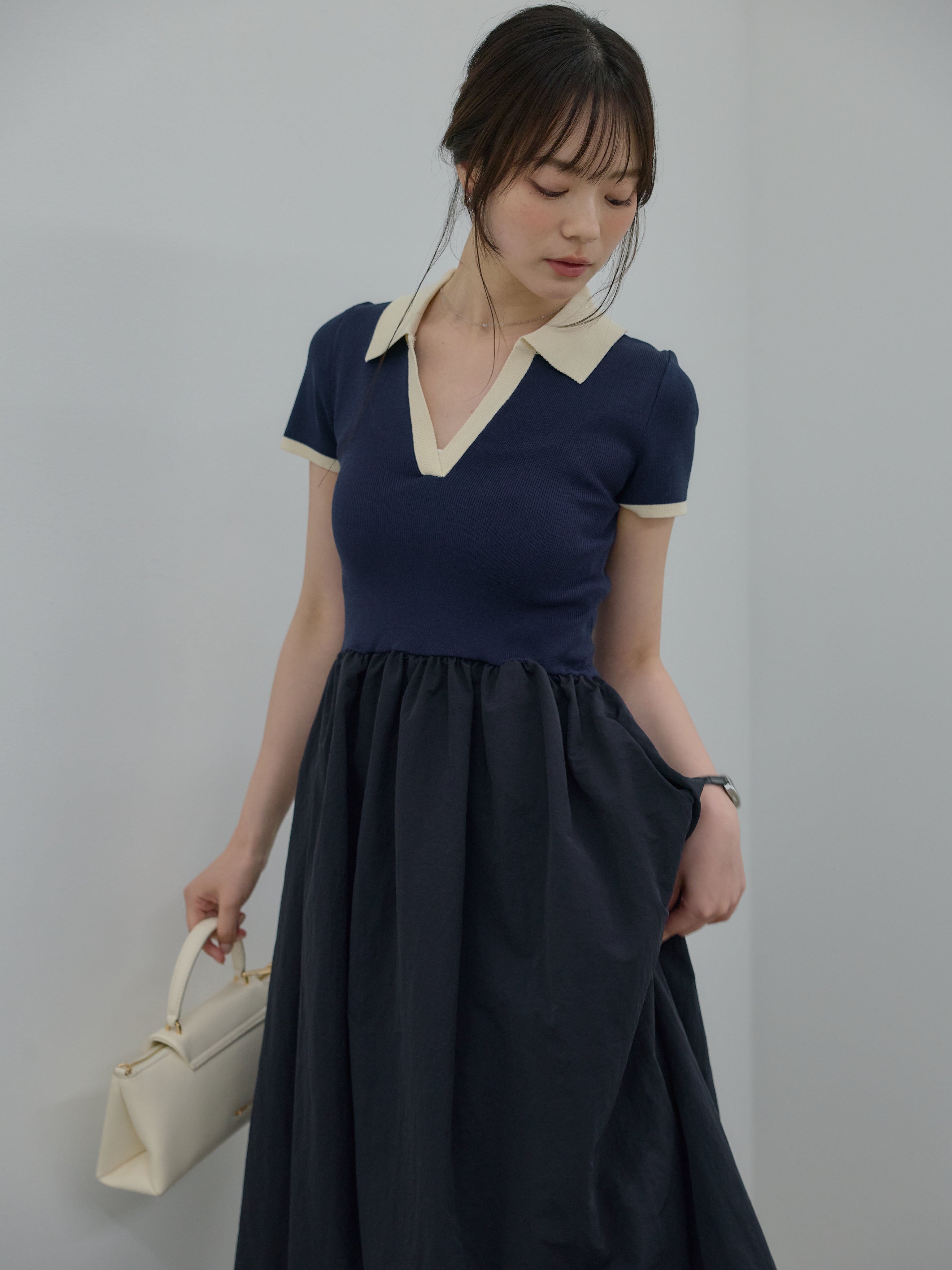 Essential】POLO docking half sleeve one piece – nairo