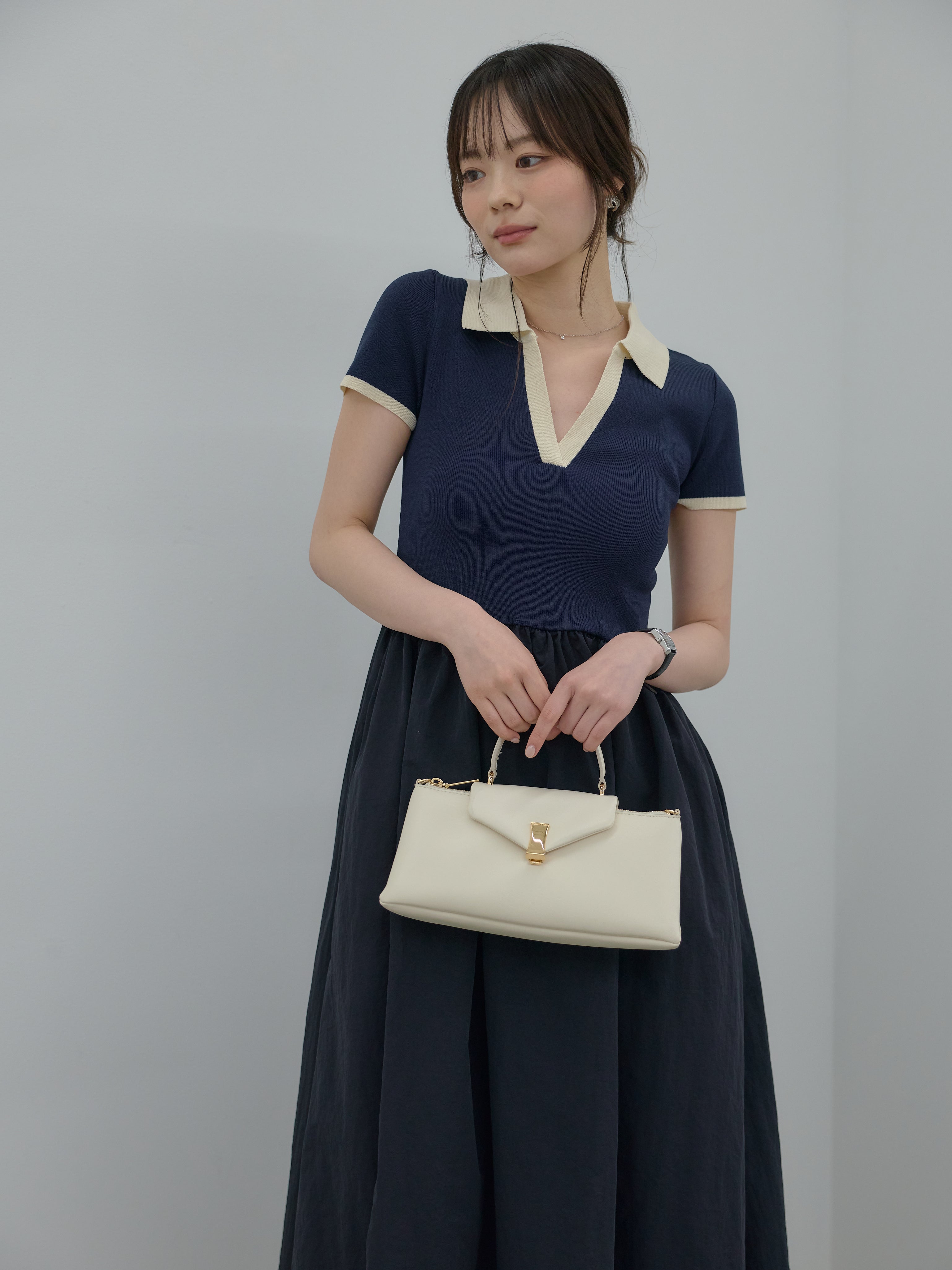 Essential】POLO docking half sleeve one piece – nairo