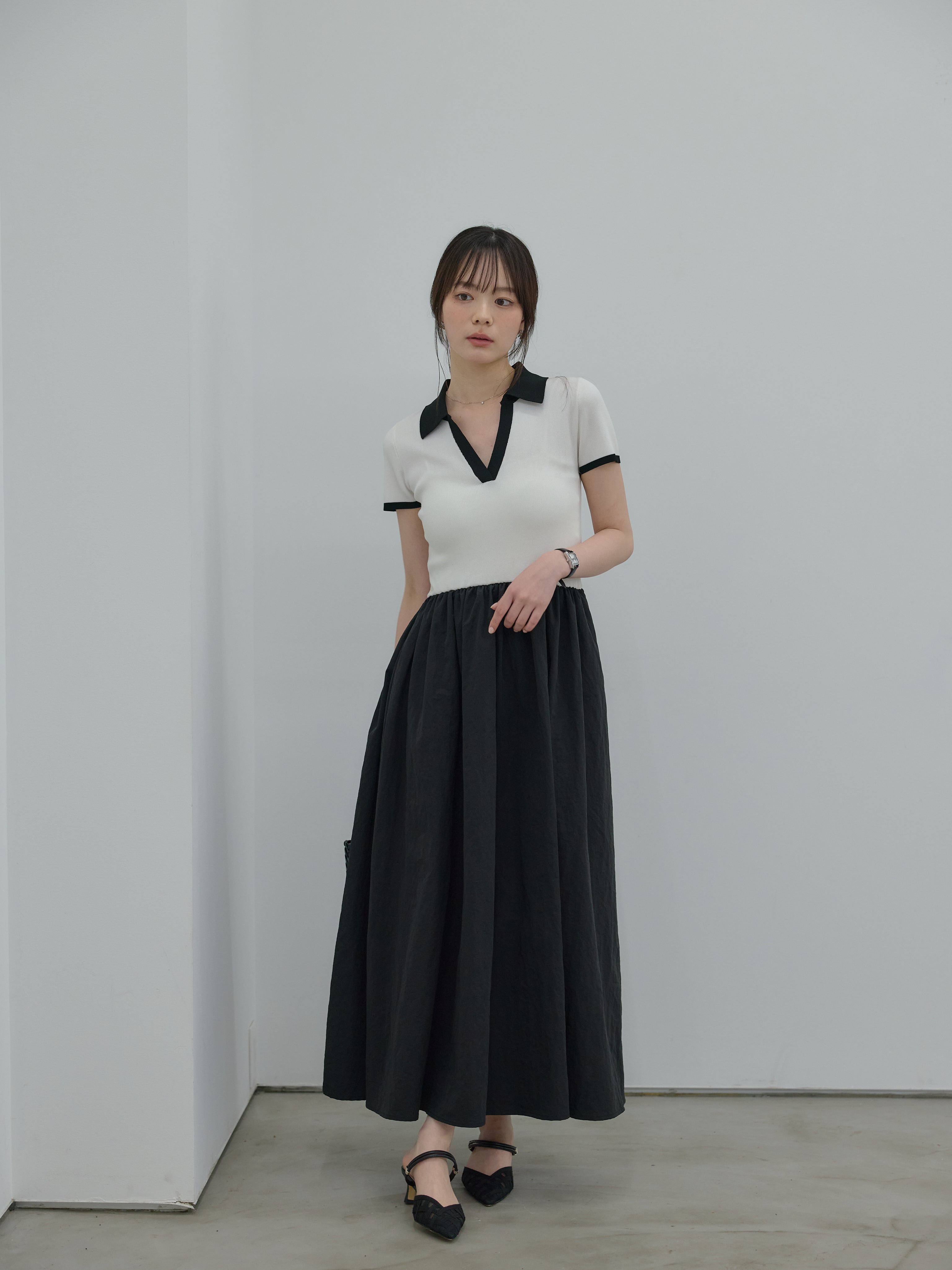 Essential】POLO docking half sleeve one piece – nairo
