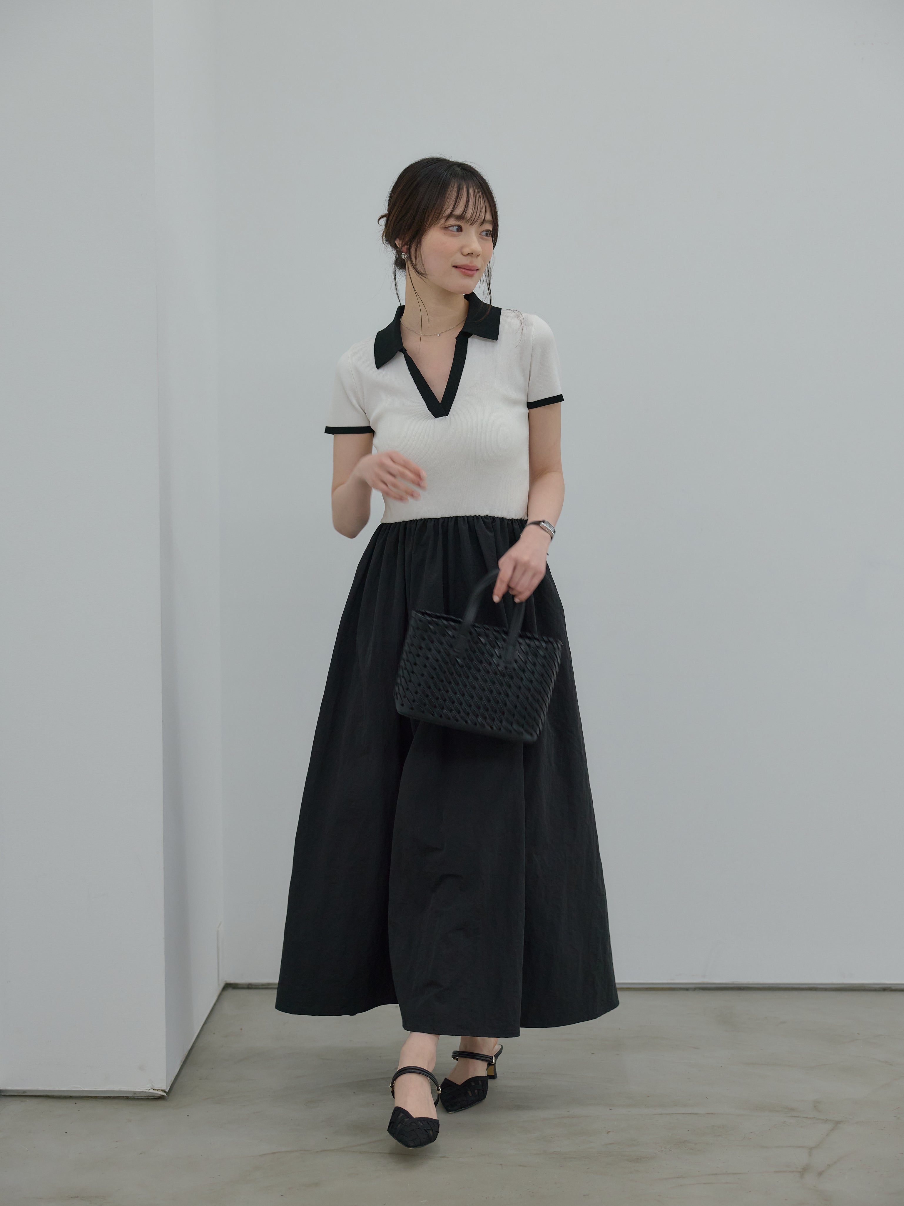 Essential】POLO docking half sleeve one piece – nairo