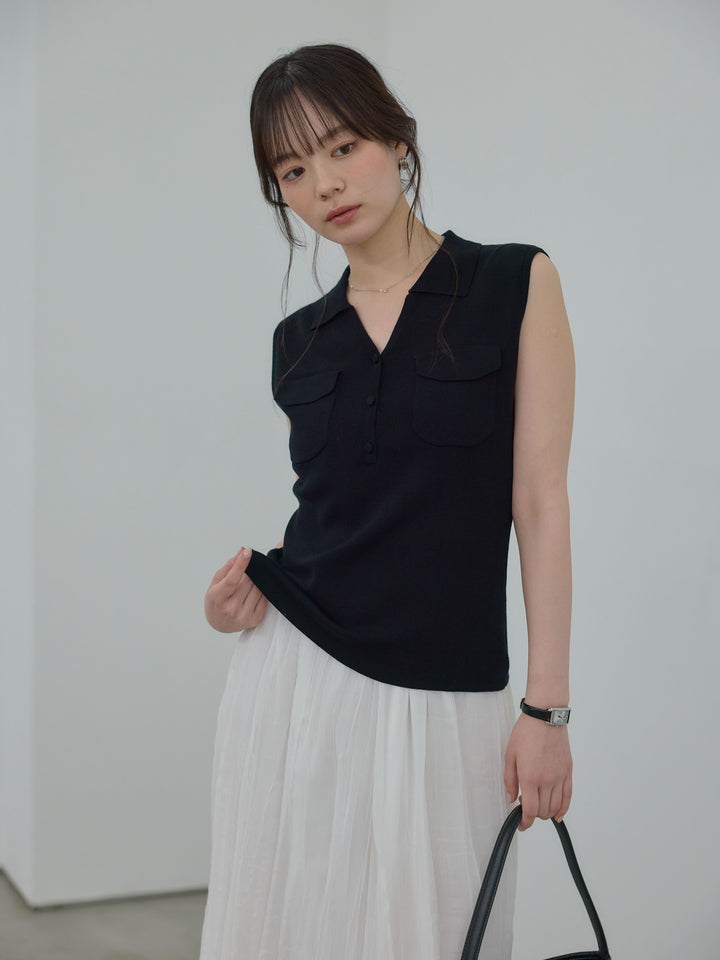 ワッシャーランダムプリーツスカート