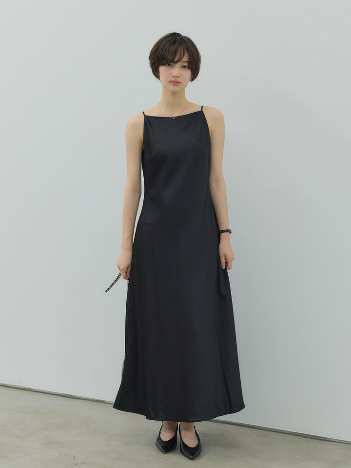 レーヨンリネンナローミニマルキャミワンピース