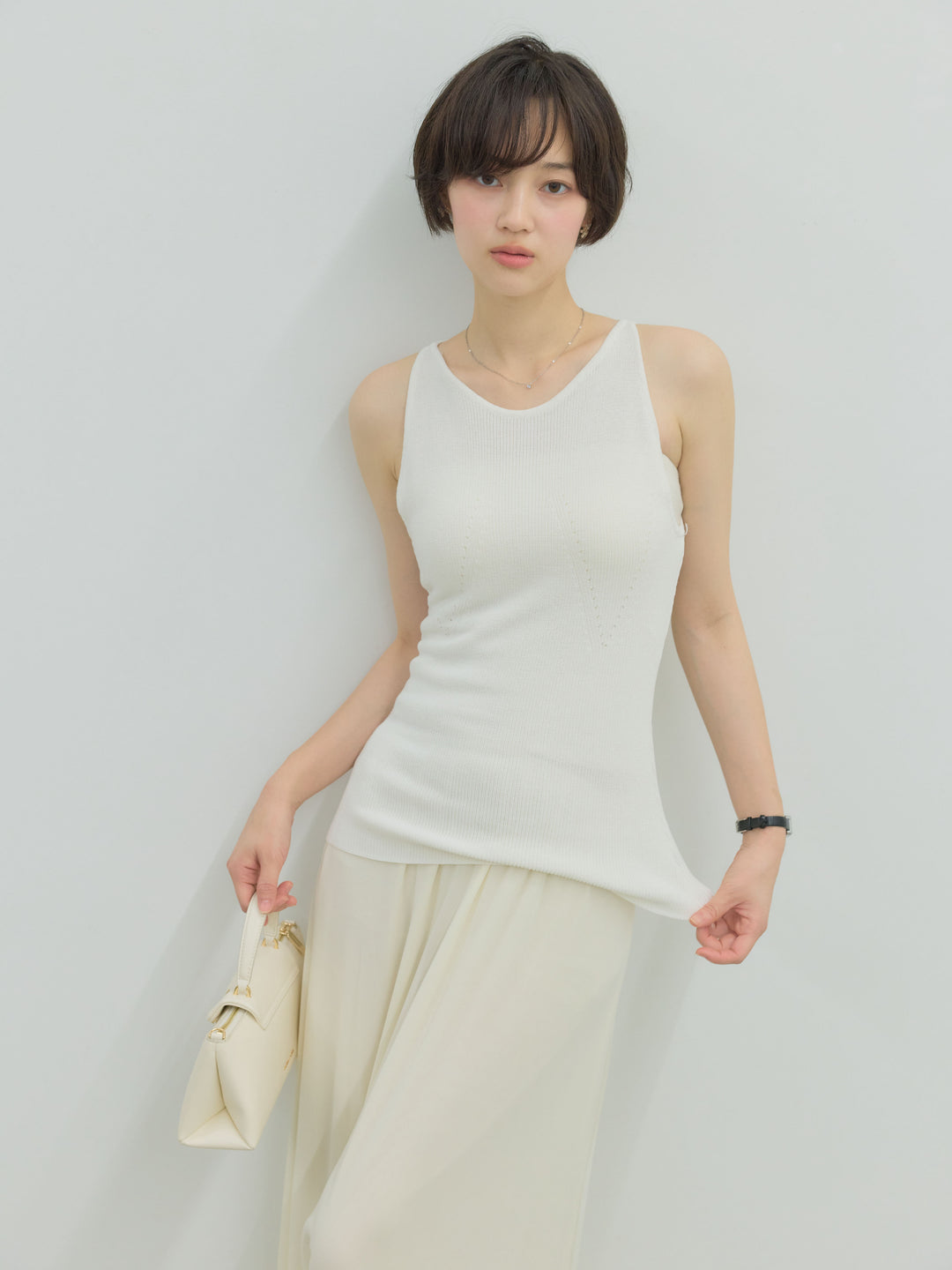エアリーシフォンフレアスカート