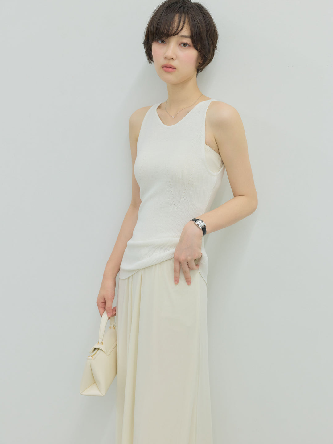 エアリーシフォンフレアスカート