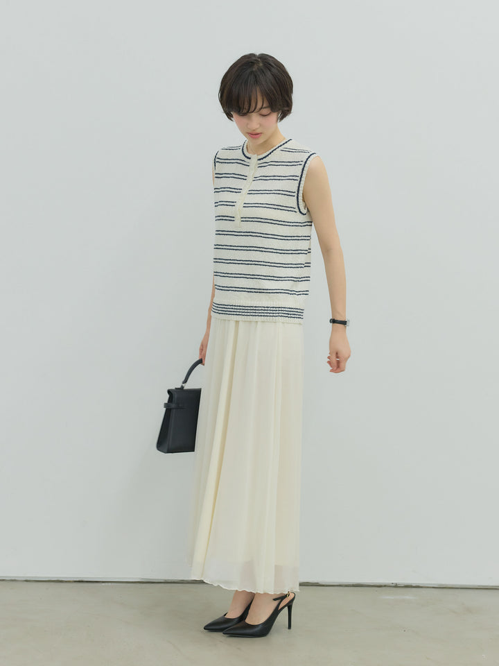 エアリーシフォンフレアスカート