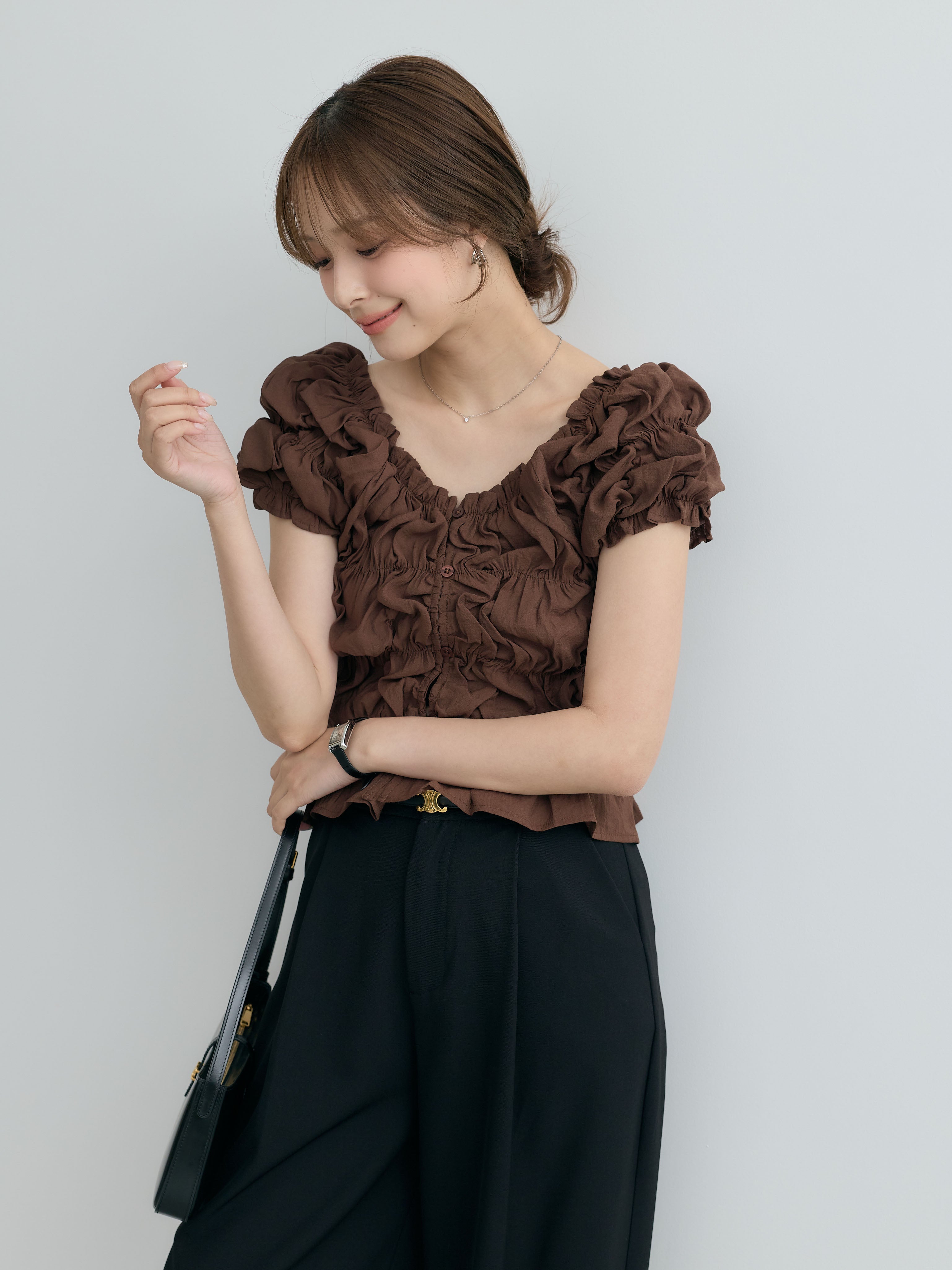 SET】半袖シャーリングトップス+半袖シャーリングトップス(2set) – nairo