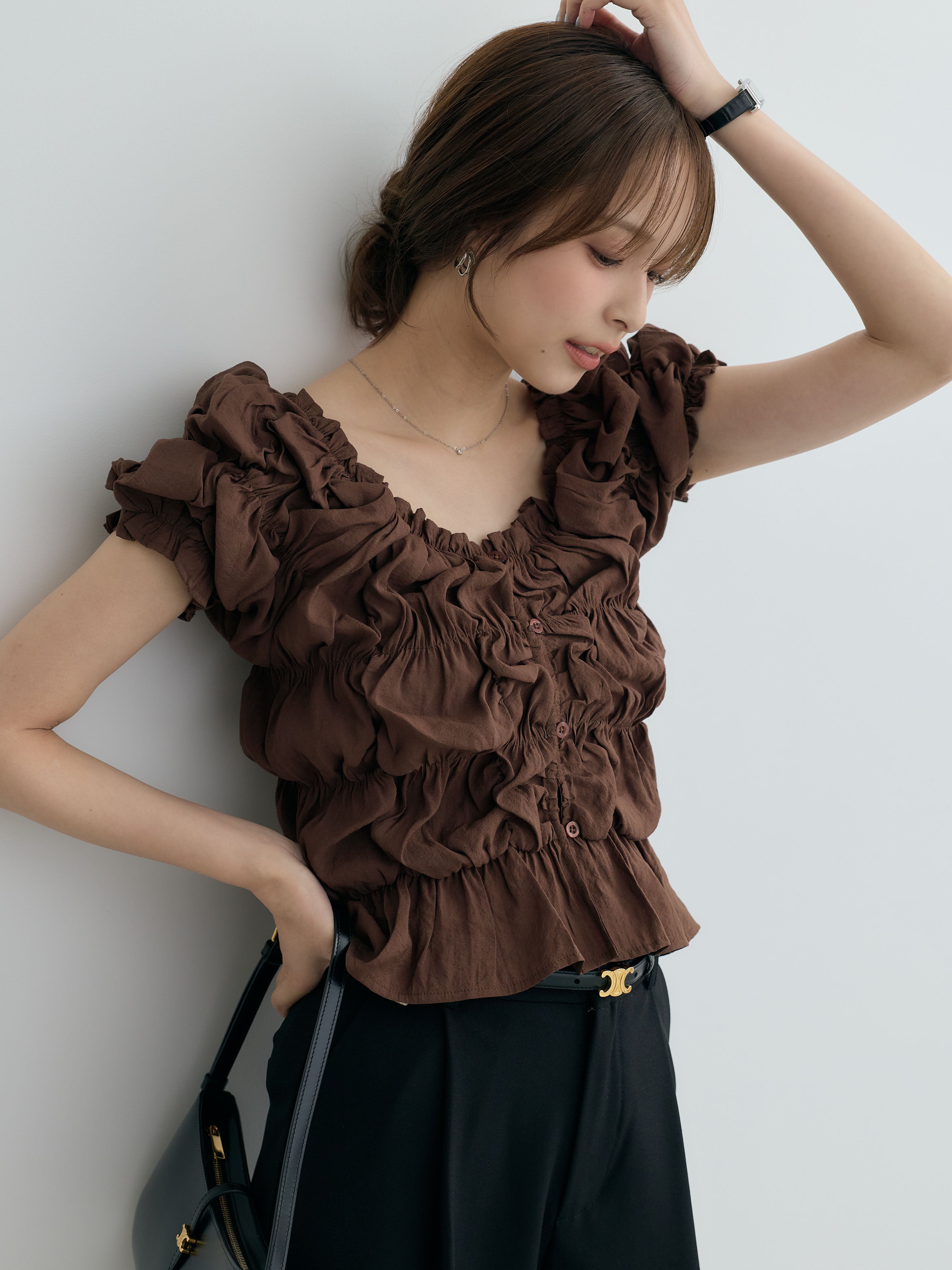 SET】半袖シャーリングトップス+半袖シャーリングトップス(2set) – nairo