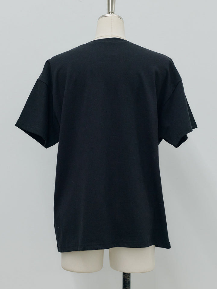 ロゴプリントコットンTシャツ
