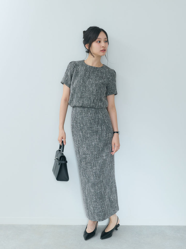 【26AW PRE-ORDER】【Essential】ツイードペンシルスカート