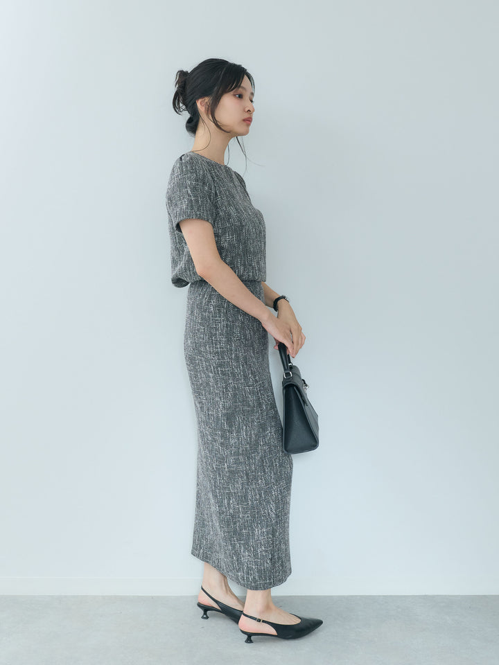 【26AW PRE-ORDER】【Essential】ツイードペンシルスカート