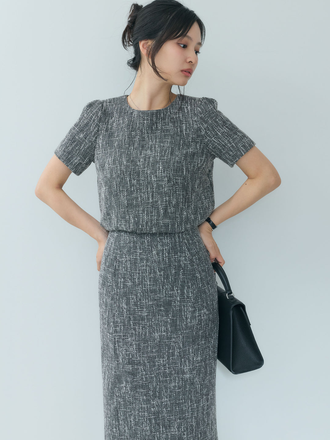 【26AW PRE-ORDER】【Essential】ツイードペンシルスカート